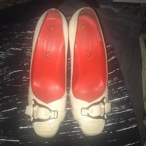 Celine Italian leather pumps, wood heel,beautiful.